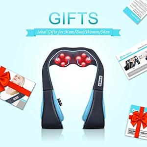 Mo Cuishle Shiatsu Neck and Shoulder Massager with Heat – Deep Kneading Massage for Relaxation – Ideal for Christmas, Mother's Day, Father's Day, Gifts for Men, Women, Mom and Dad Mo Cuishle Shiatsu Neck and Shoulder Massager with Heat–Deep Kneading Massage for Relaxation–Ideal for Christmas Mothers Day Fathers Day Gifts for Men Women Mom and Dad