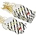 50 Pack Christmas Card Gift Holder Tags with Ribbon Tie Strings Attached Gold foil Holiday Design Write On to and from Name Tag Labels for Gift Bags Wrapping Presents & Packages by Gift Boutique