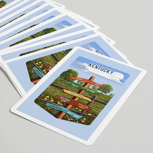 Naipes Kentucky Signpost Orchard, 52 cartas póker miniatura 5