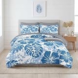 Nesker Queen Comforter Set with Sheets, 7 Pieces Hawaiian Hawaii Bedding
