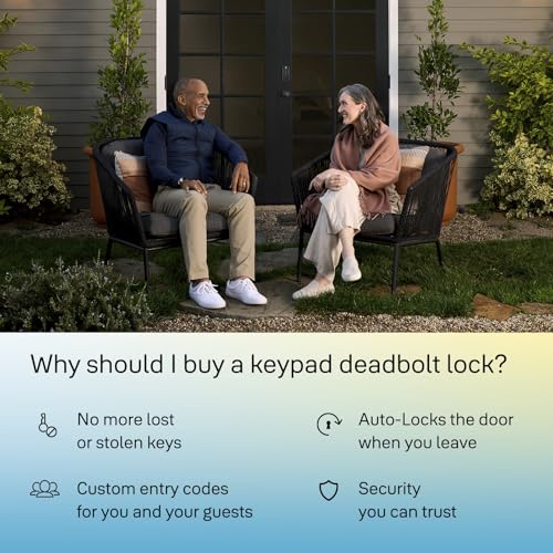 Image of Yale Code Keypad Deadbolt for Keyless Front Door Entry, Black Suede