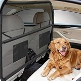 Sunexinlo Dog Car Barrier for SUVs,Trunks and Cargo Area, Universal-Fit Pet Divider Gate, 50Inch Wide Pet Barrier with See Through Net Mesh for Small Trucks and SUV & Mid-Sized Vehicle