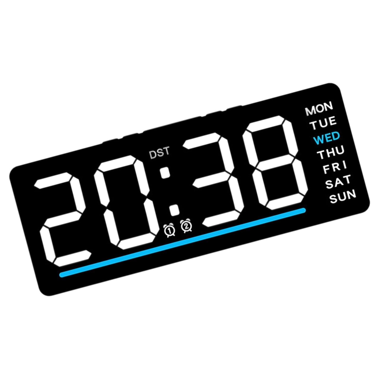 JAMIEKA Multifunctional LED Digital Alarm Clock with Temperature Display for Bedroom and Office Quiet Operate