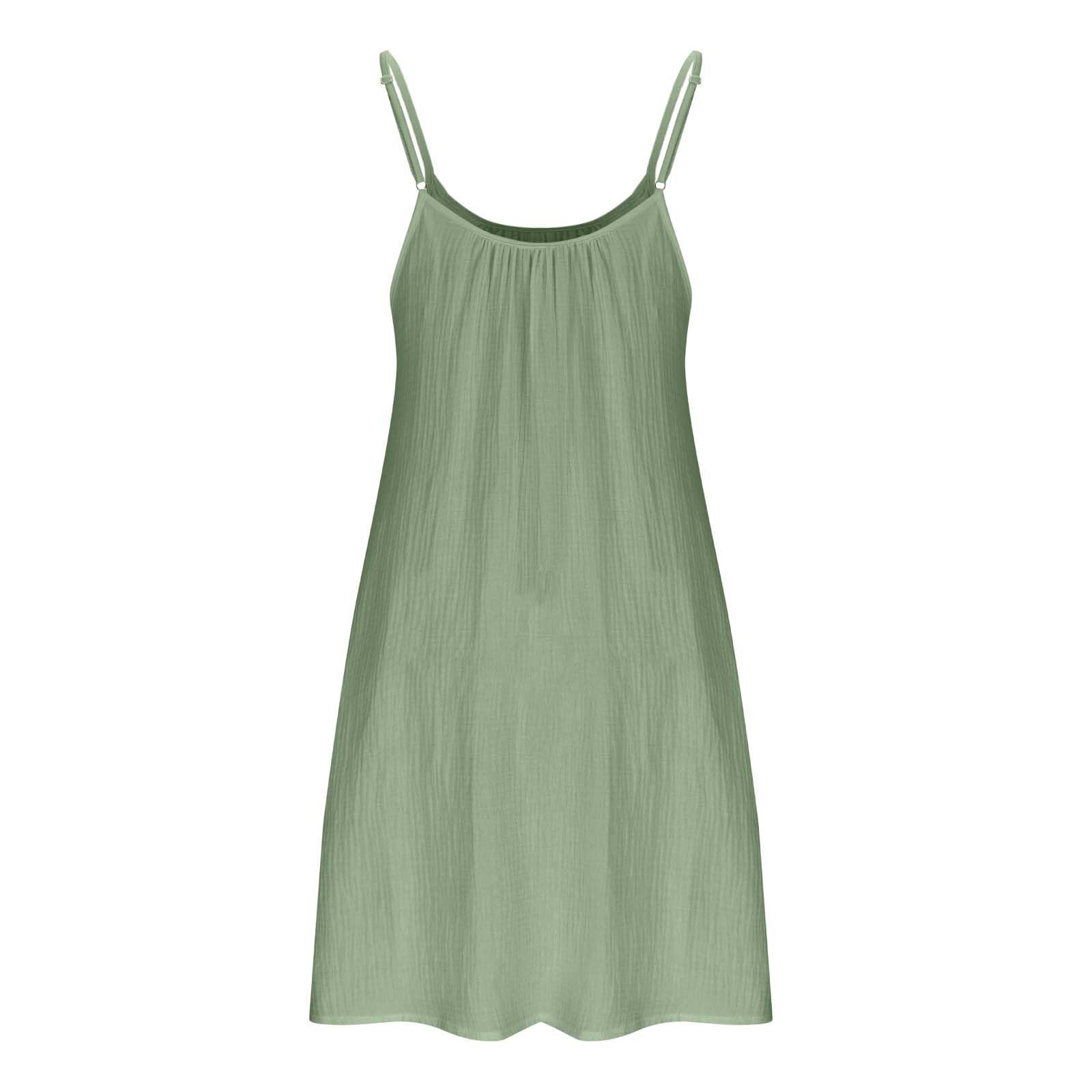 SYDUZAX Damenmode Einfarbig Verstellbare Strapse äRmelloses Umstandskleid Strapskleid Umstandsmode Baby Kind Tailliert Sommerkleider Leicht Luftig Sommer Freizeitkleid äRmellos Strandkleider