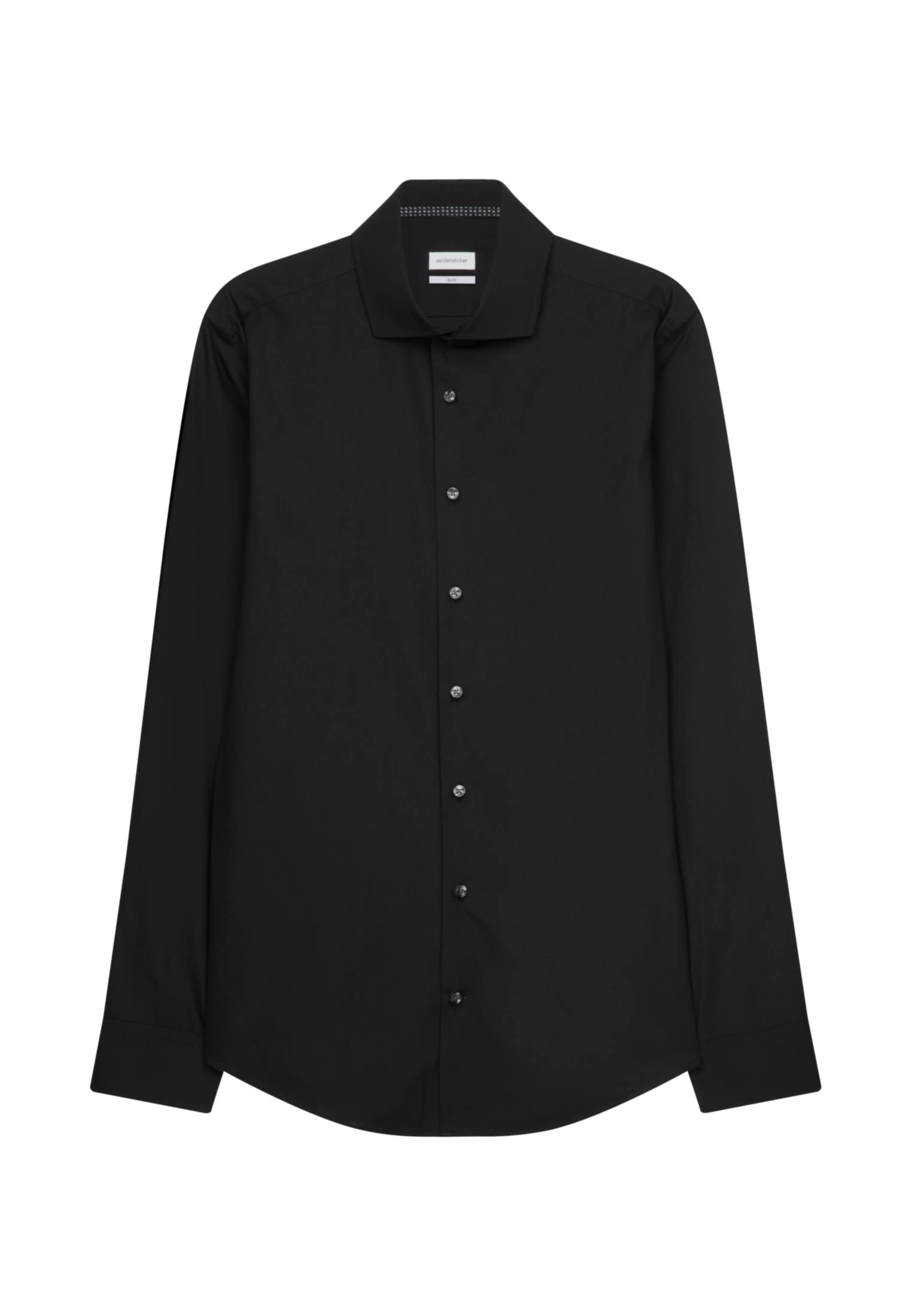 Seidensticker Men's Slim Fit Langarm Popeline Shirt,Black,43