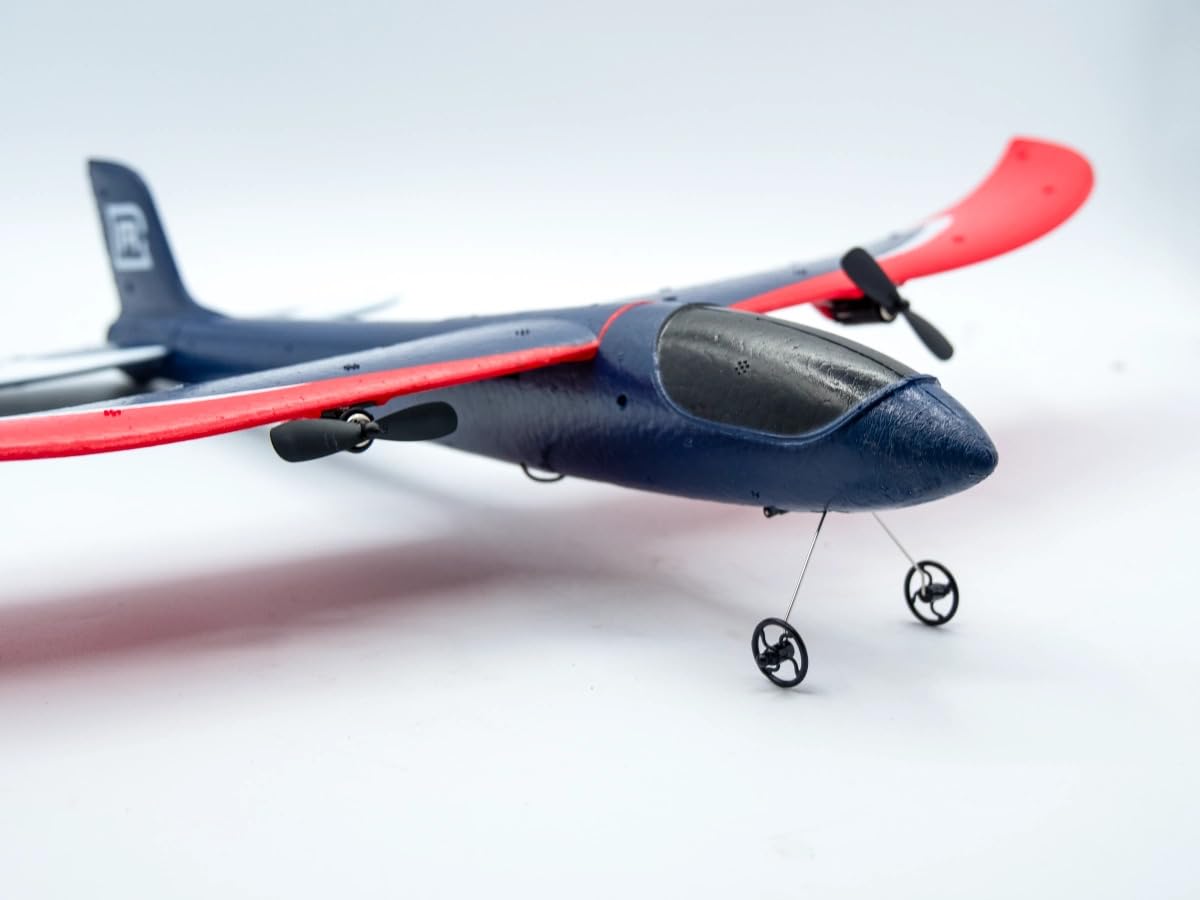 RC Flugzeug für Anfänger - RMT Redwings 498 RTF mit 2Akkus, bis 50 Min Flugzeit, Robustes EPP Material, einfaches Steuern, ferngesteuertes Flugzeug ab 8 Jahre