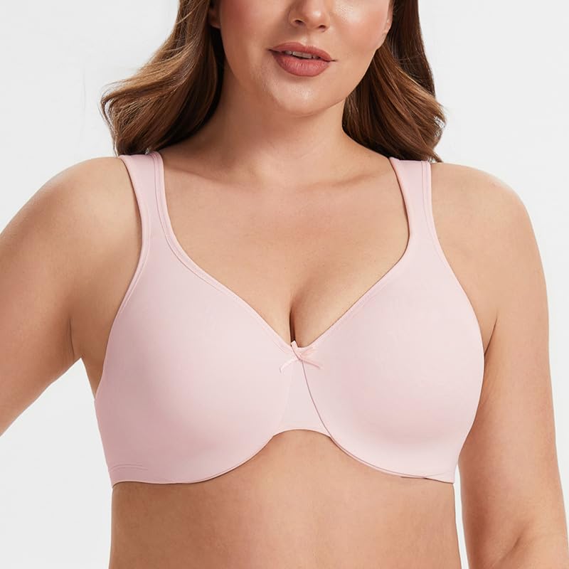 MELENECA Sujetador minimizador sin Costuras, con Aros, Cobertura Completa, Talla Grande, para Mujer
