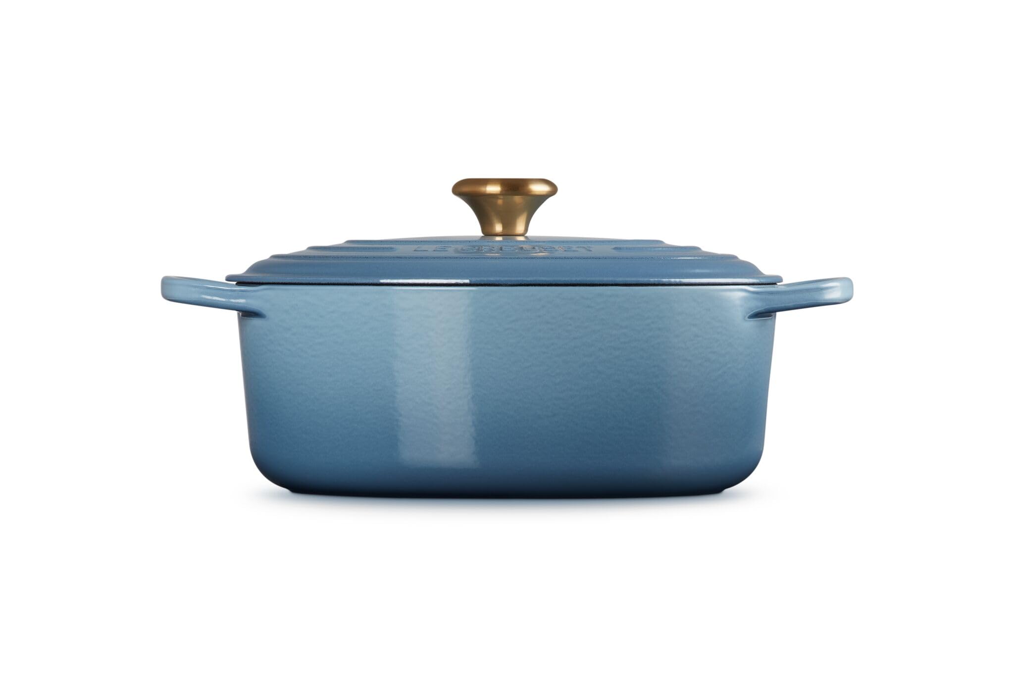 Le Creuset Owalna Brytfanna Żeliwo, Ø 29 cm, Owalny, Nadaje się do wszystkich rodzajów płyt grzewczych i indukcji, objętość: 4,7 l, 4,675 kg, Chambray, 21178294344441