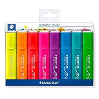 Staedtler Inkjet Safe Highlighter Textsurfer Classic, Assorted, Wallet of 8 (364 P WP8)