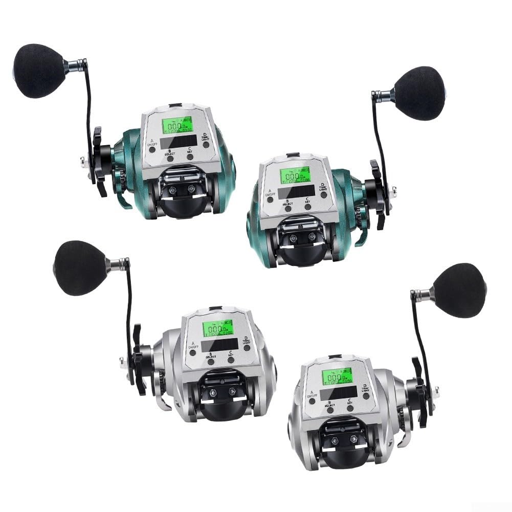Cyfrowy kołowrotek wędkarski KX1200 panel ładowania słonecznego | opór 16 kg, korpus ze stopu aluminium, gotowy do głębokiego morza, przekładnie nierdzewne, wytrzymałe użytkowanie