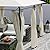Outsunny 10' x 13' Patio Gazebo, Double Roof Outdoor Gazebo Canopy Shelter with Curtains, Solid Metal Frame for Garden, Lawn, Backyard and Deck, Cream White