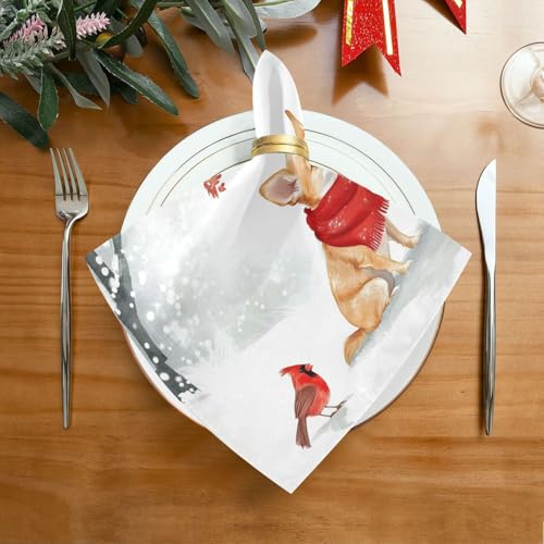 Servilletas de Tela Navideñas Multicolor Pack x6 miniatura 3