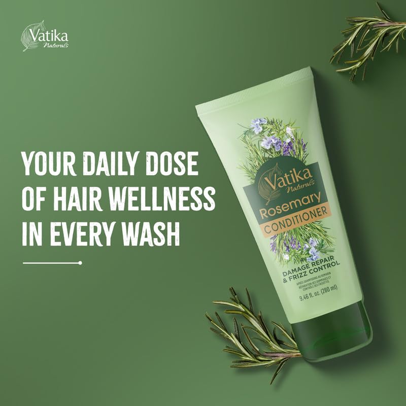 Vatika Naturals Rosemary Conditioner, 280 g, Conditioner for dry hair, Anti-dandruff conditioner, Promotes Hair Growth, Nourishes & Conditions Hair, Infused with Rosemary oil - Image 2