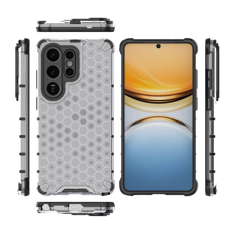 Image of Plastic Bumper Back Case Cover for Samsung Galaxy S26 Ultra 5G (Transparent)