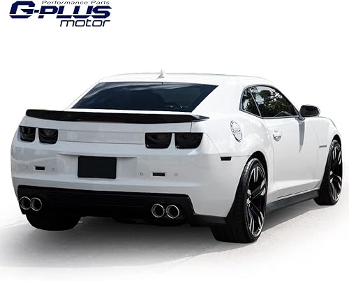 Miniatura 7 de G-PLUS Juego de 4 cubiertas de bisel de luz trasera compatible con Chevy Camaro LT LS SS 2010-2013, negro brillante