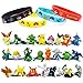 OMZGXGOD 24 Piezas Pokemon Monster Mini Figure 2-3cm in Random+12 Piezas Pulsera...