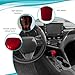Rebvugr Car Gear Shift Knob Cover, Gear Shifter Cover, Sport Style Print Auto Gear Shift Knob Cover Trim, Shift Lever Cover Accessories Fit for Toyota Camry 2018-2025 Corolla 2019-2024 (Red)