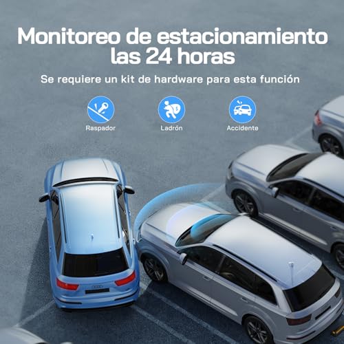 Miniatura 6 de WOLFANG Dashcam, Cámara de Coche Delantera y Trasera 2.5K QHD, Dash Camera para Coches de 170º Gran Angular Monitor de Aparcamiento 24H con Grabación en Bucle y Sensor G