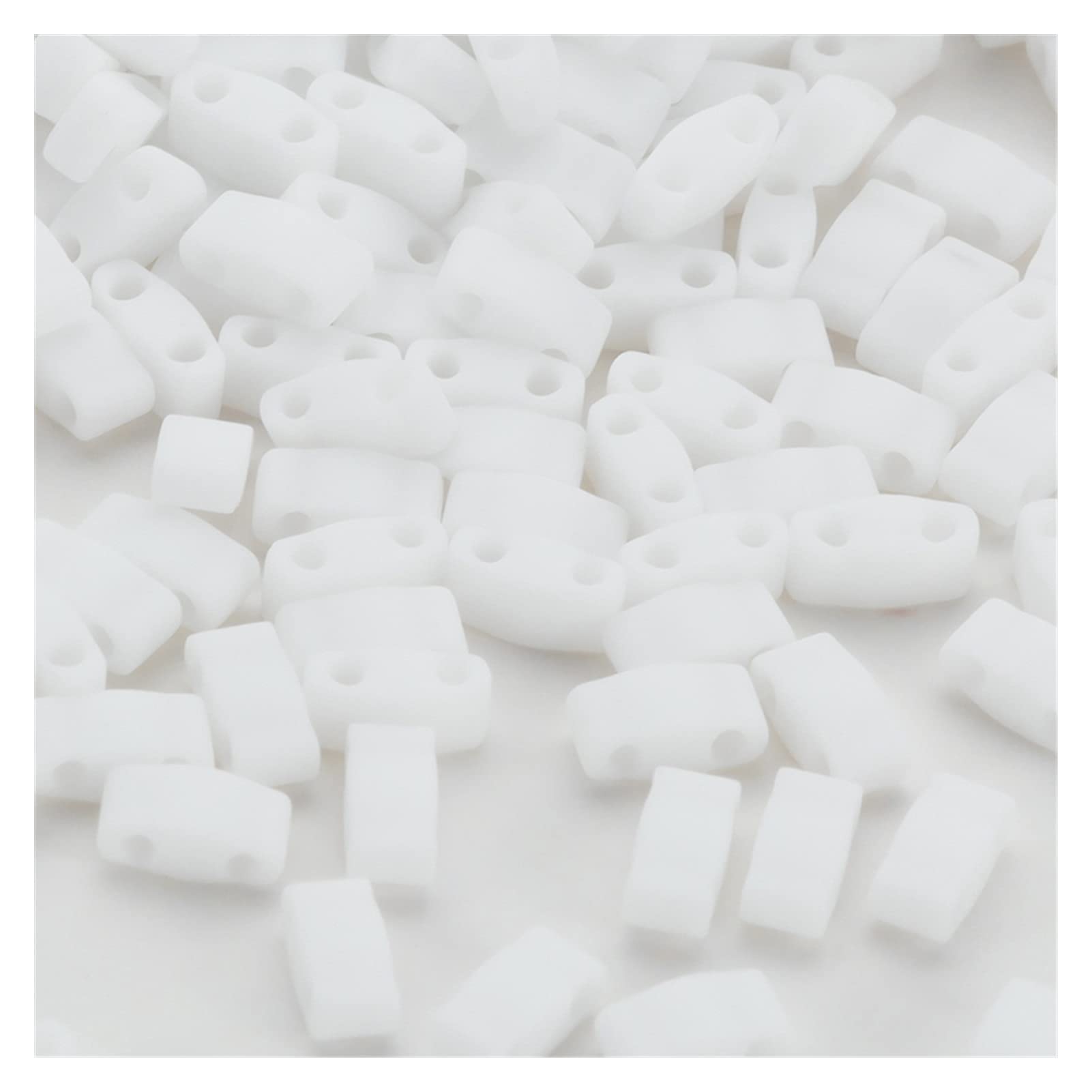 KRXSOBNV Double-hole bead, DIY Handmade Jewelry Bracelet Glass Beads 5x2.3x1.9MM(Htl402f)