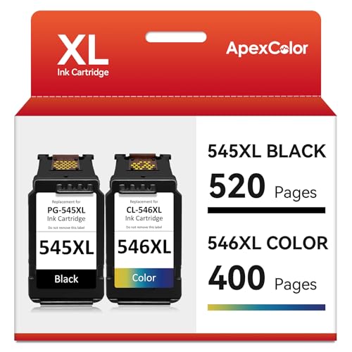 Cartouche Canon 545 546 XL APEXCOLOR : résolvez le problème d'encre chère sur Pixma MX495