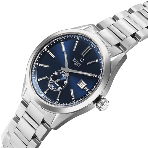 Image of Xylys Analog Blue Dial Stainless Steel Strap Watch for Men