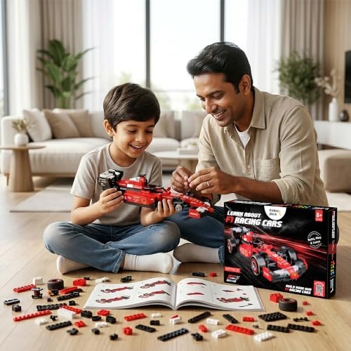 Image of Lightning F1 Race Car Building Block Toy Set for 7+ (457 Pcs)