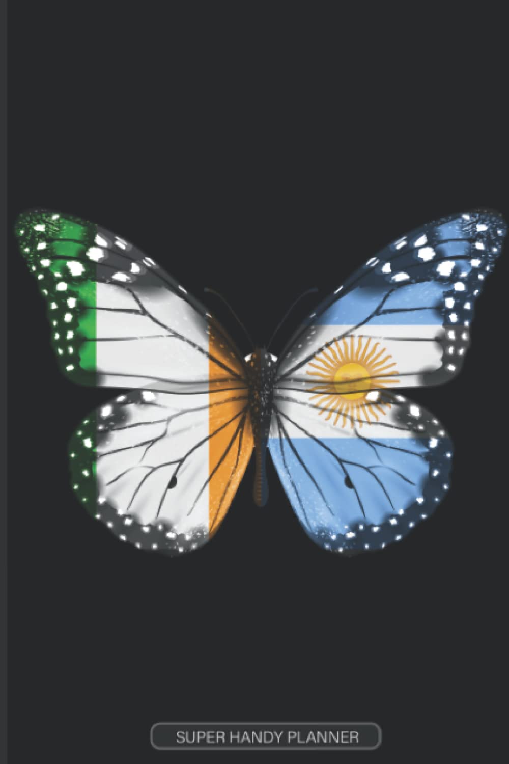 Planner: Irish Argentinian Flag Combined Butterfly Flags Of Ireland Argentina