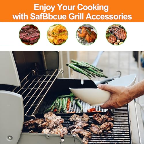 Image of SafBbcue 66045 Warming Rack Replacement for Weber Genesis II E-410 S-410 SE-410 E-435 S-435 Gas Grills 32.75 inch Warming Grates for Weber 62006001 67006001 Grill