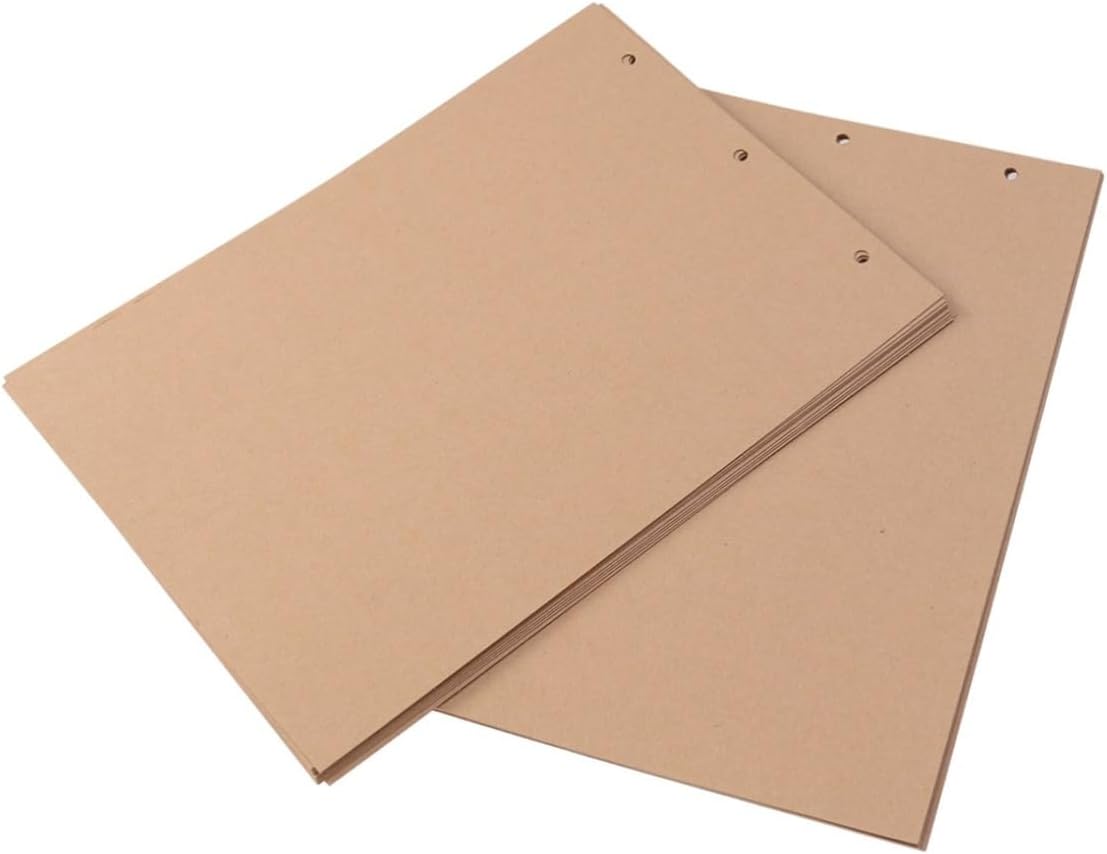 15Sheets Scrapbooking Refill Pages for DIY Photo Album Double Sided Cardboard Paper Pages Total for Scrapbook and Photo Album Projects