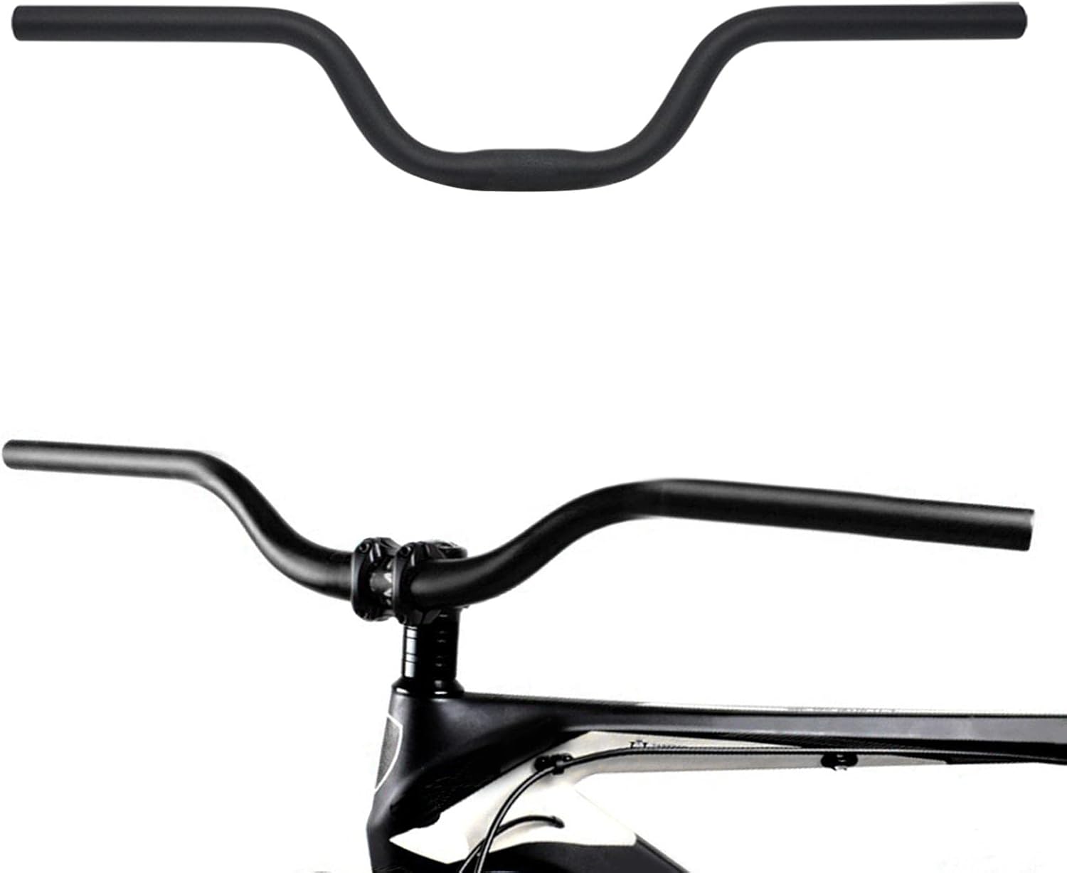 High Rise 25.4mm Handlebar for Mountain Bike Control | Extra Long 600mm Down Hill BMX Riser Bar | weight Aluminum Alloy | Fits 22.2mm Diameter | Urban Cruiser Beach Cruiser Men - 600mm 90mm