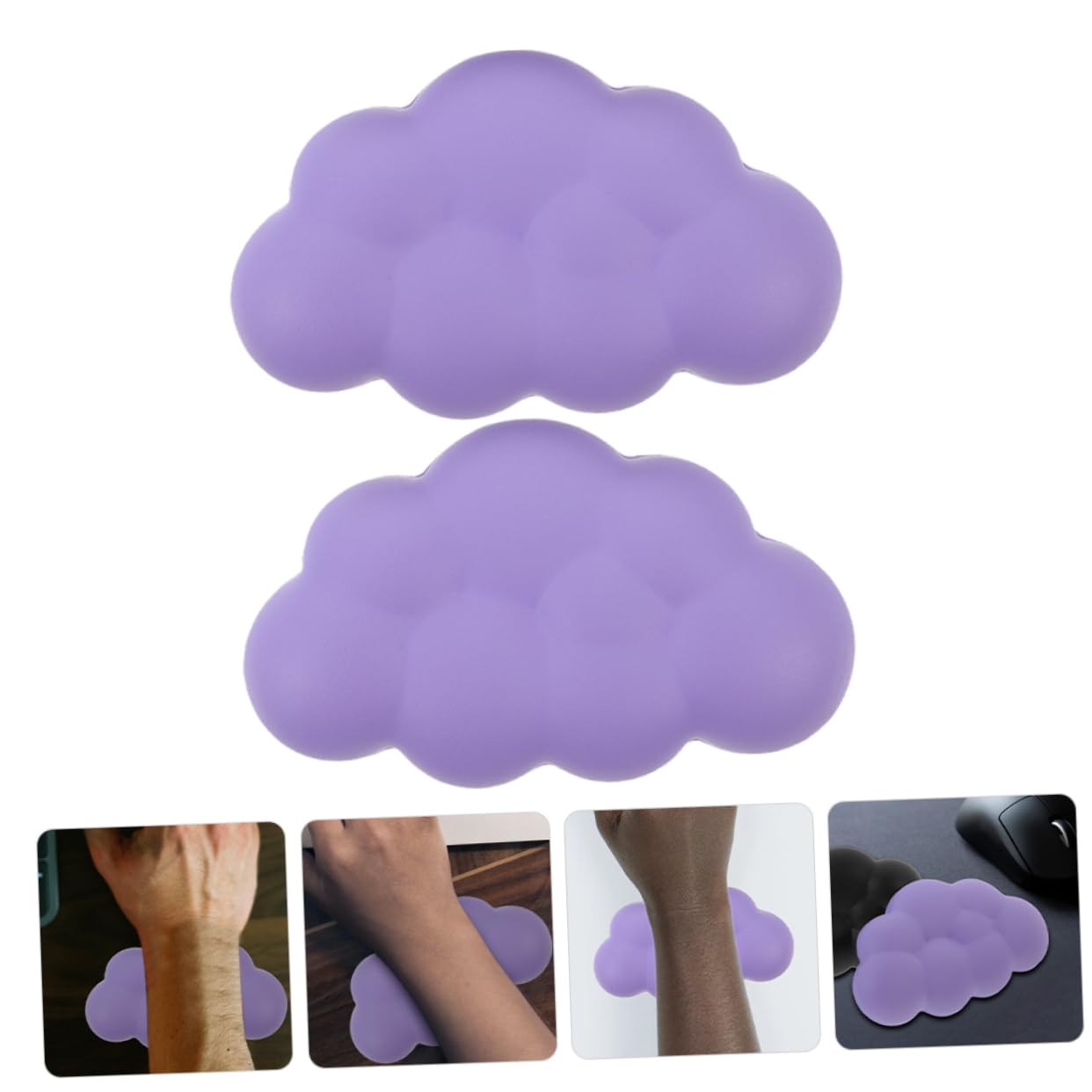 Operitacx 10pièces Repose-poignet De Bureau Ergonomique Mousse Pour Clavier Coussin Antidérapant Forme Fatigue Poignets Et Améliore De Saisie