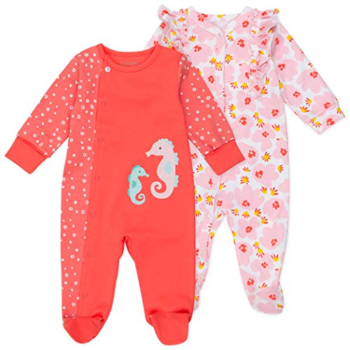 Image of Mac & Moon Sleep and Play Footies Organic Cotton, Set of Two, Sleepers