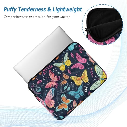Funda para portátil 13-14 pulgadas con mariposas coloridas miniatura 5