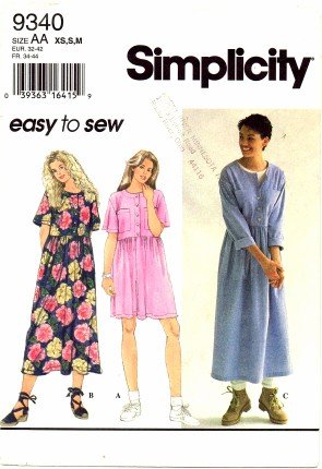Robe à motif à coudre Simplicity 9340 pour sublimer le buste 30 1/2-38