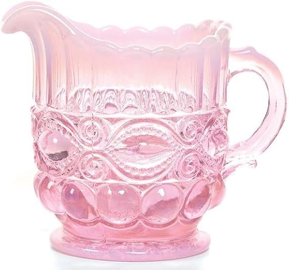 Creamer - Eyewinker "Eye Winker" - American Made - Mosser Glass USA (Pink Opalescent) image 3