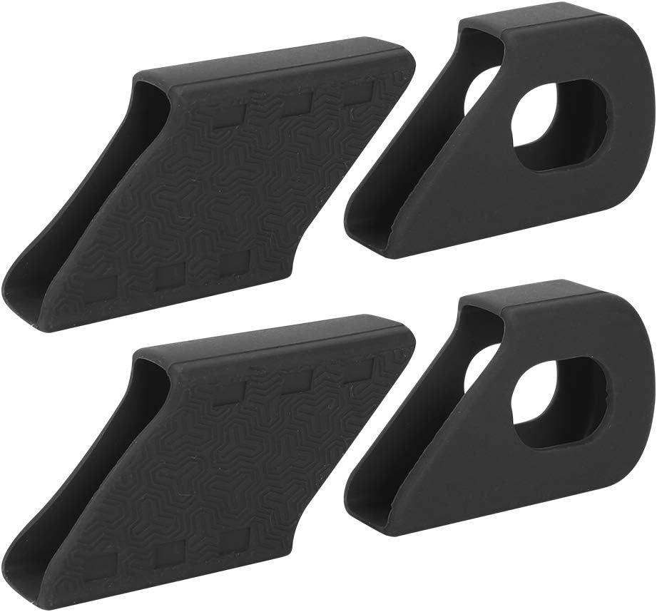 Yosoo 4 Pcs Bicycle Crank Arm Protector, Silicone Crank Protector Mountain Bike for Preventing Scratching MTB Road Bike