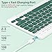 FUWANG Keyboard Case for iPad Pro 13 inch (M5/M4) 2025/2024, Magnetic Detachable Colorful Keys for iPad Pro 13 inch Case with Keyboard, Folio Case for iPad pro 13'' M5/M4 with Pencil Holder - Green