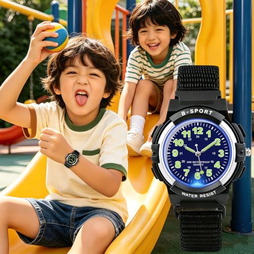 Image of Juboos Kids Watch Analog for Boys Girls Teens Waterproof Sport Wristwatch