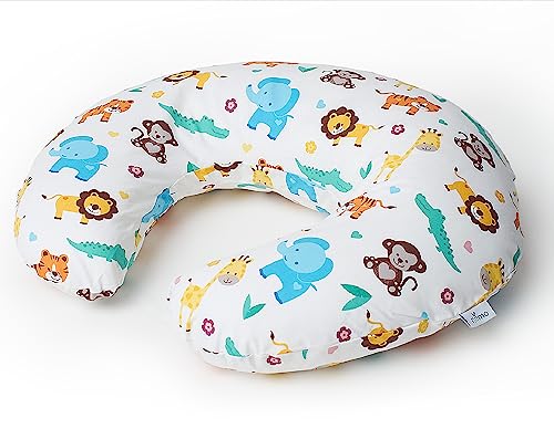 Niimo® Stillkissen klein - Stillhörnchen mit 100% Baumwollbezug &...