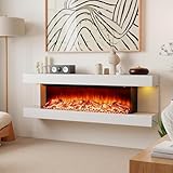 Maxhonor 3-Sided Wall Mount Electric Fireplace, 60'...