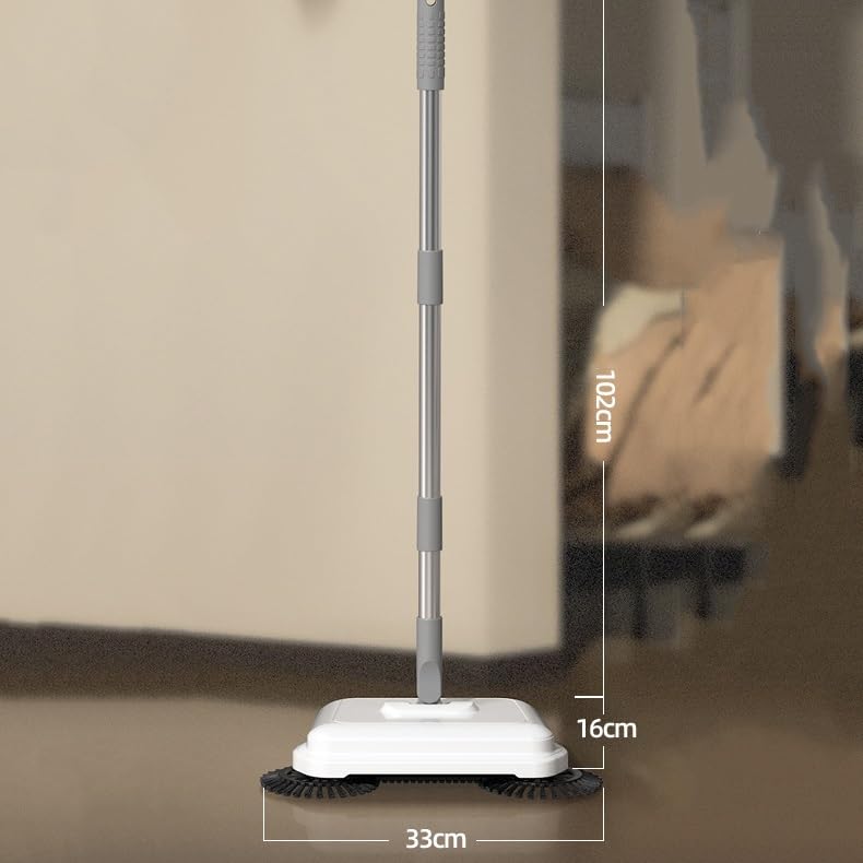 HNJCHE Hand Push Sweeper Household Broom Dustpan for Mopping The Floor, 102cm