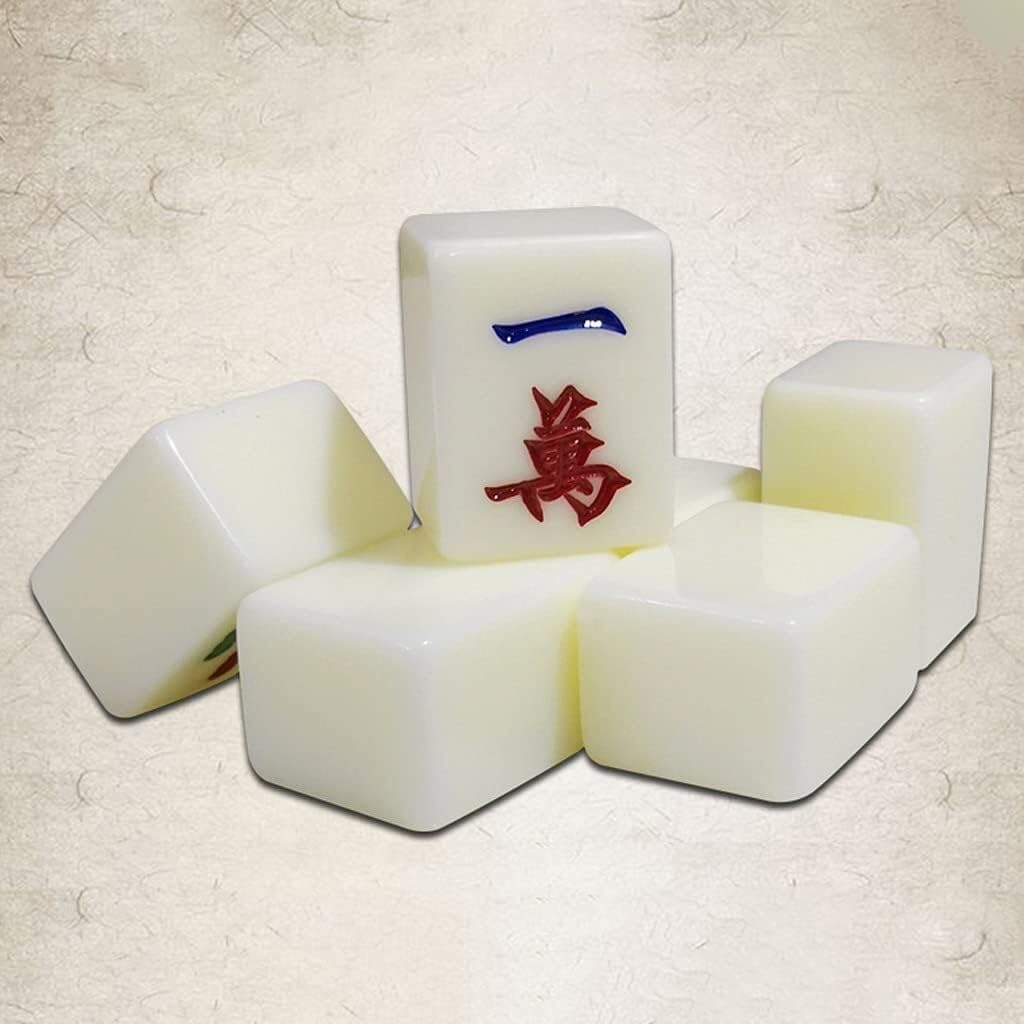 Set Mahjong Digitale Cinese Set Mahjong Tradizionale Mahjong, 144 Piastrelle in Ceramica, utilizzato for i Giochi Cinesi(38 EU)