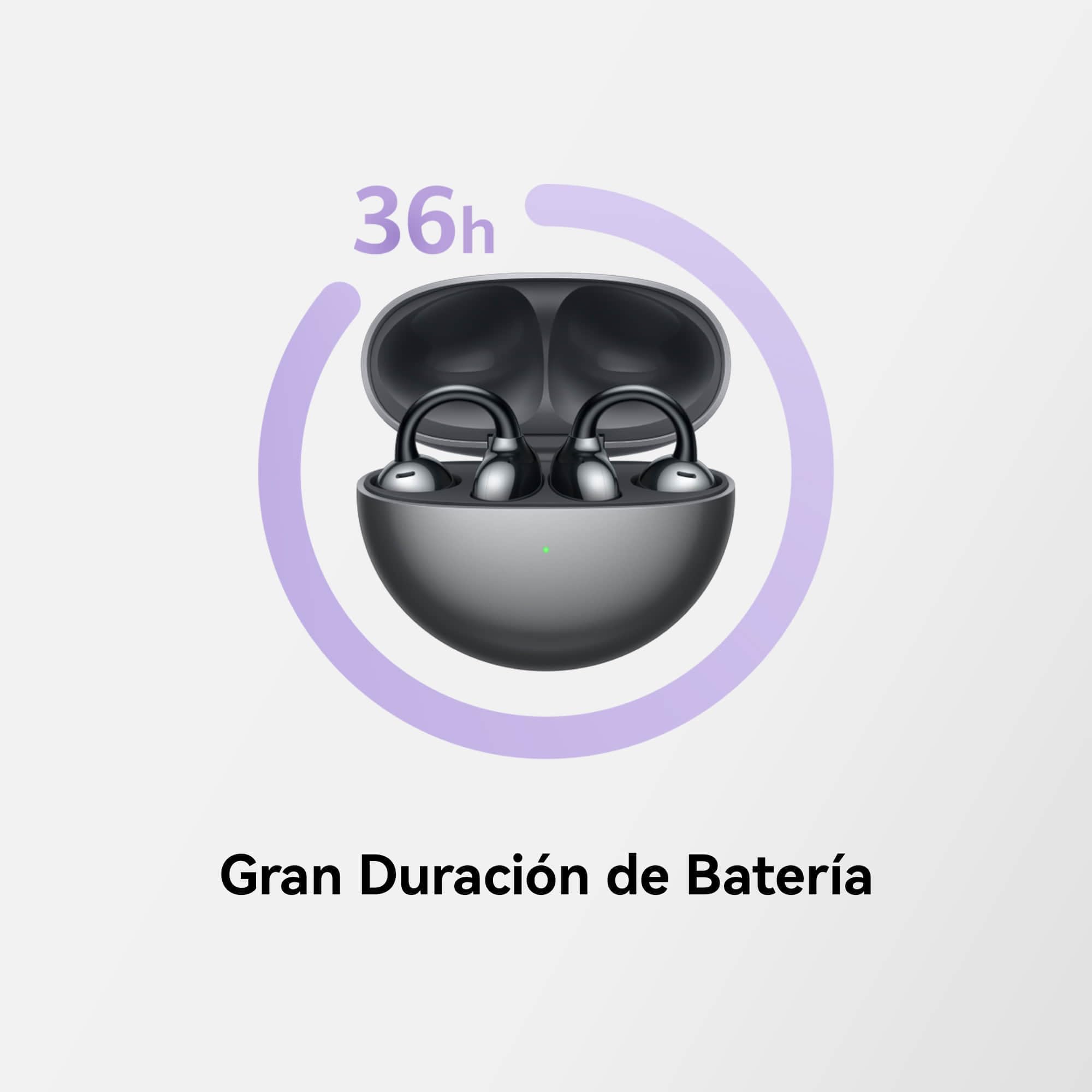 HUAWEI FreeClip Auriculares Inalámbricos Bluetooth,Clip Innovador,Open-Ear,Gran Duración de Batería,Cancelación de Ruido en Llamadas por IA,Resistencia IP54 al Polvo y a Salpicaduras de Agua,Negro