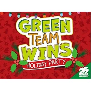 Green Team Wins: Holiday Party, Christmas Themed Expansion to The Hit Party Game - 25th Century Games Green Team Wins Holiday Party Christmas Themed Expansion to The Hit Party Game 25th Century Games