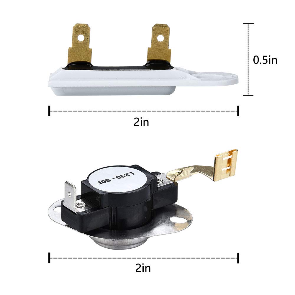 Kit Termostato E Fusibile Termico Per Asciugatrice Whirlpool Kenmore 3387134 3977767