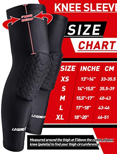 image for Legendfit Basketball Knee Pads for Kids Youth Adults Protective Padded