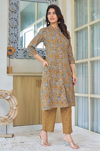 Image of MIRCHI FASHION Pure Cotton Plus Size Lucknowi Chikankari Kurta Set with Pant | 3XL 4XL 5XL Straight Kurta Pant Set | Ethnic Office Wear