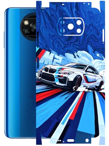 Image of AtOdds - Full Body Back Screen Guard Protector Film - Lamination Wrap Skin Sticker Compatible with Poco X3 PRO | Scratchproof Matte Finish (BWM)