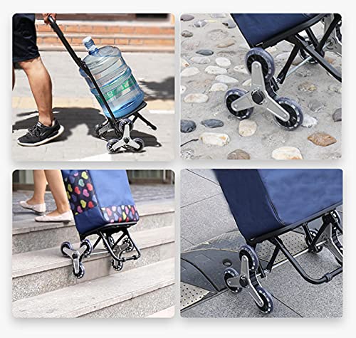 Einkaufstrolley,Grosse KapazitäT Einkaufsroller Treppensteiger Handwagen Multifunktional Abnehmbare Tasche Handwagen für… – Bild 5
