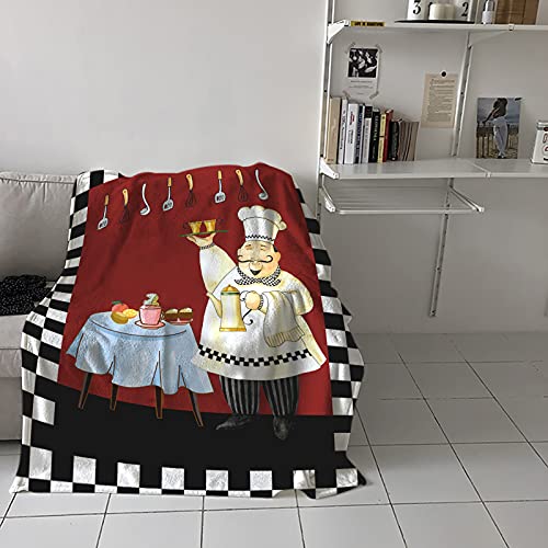 Teamery All Season Bed Blanket Fleece Blanket Lightweight Super Soft Cozy Luxury Microfiber Fuzzy Throw Blankets - Cheerful Fat Chef Blanket for Crib, Stroller(40 x 60 Inches) Teamery All Season Bed Blanket Fleece Blanket Lightweight Super Soft Cozy Luxury Microfiber Fuzzy Throw Blankets - Cheerful Fat Chef Blanket for Crib, Stroller(40 x 60 Inches)